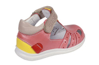 Salmon Leather Baby Sandals