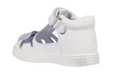 White Leather with Silver Bows - Princess Shoes