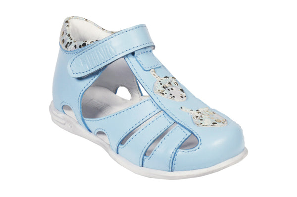 Light Blue Leather - Magic Nuts Sandals