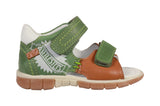 Green Cognac Leather Sandals - Explorer