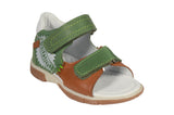 Green Cognac Leather Sandals - Explorer