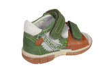 Green Cognac Leather Sandals - Explorer