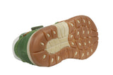 Green Cognac Leather Sandals - Explorer