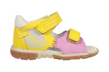 Yellow Pink Leather Sandals - Explorer