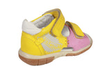 Yellow Pink Leather Sandals - Explorer