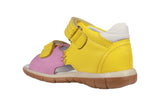 Yellow Pink Leather Sandals - Explorer