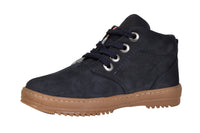 Navy Blue Nubuck - Lace-Up