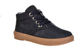 Navy Blue Nubuck - Lace-Up