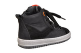 Black Leather - Suede Hightop Sneakers