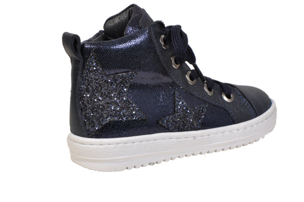 Navy Blue Leather Rock Star